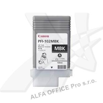 Canon originální ink PFI102MBK, matte black, 130ml, 0894B001, Canon iPF-500, 600, 700, 765