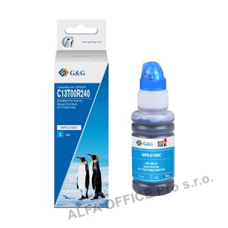  G&G kompatibilní ink s C13T00R240, cyan, NPR-E106C, pro Epson EcoTank ET-7700, E 