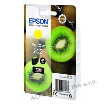 Epson originální ink C13T02F44010, 202, yellow, 1x4.1ml, Epson XP-6000, XP-6005
