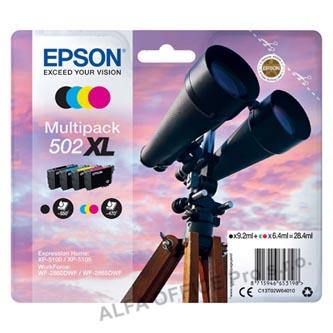 Epson originální ink C13T02W64010, 502XL, T02W640, CMYK, 3x6.4/9.2ml, Epson XP-5100, XP-51