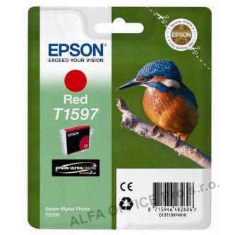 Epson originální ink C13T15974010, red, 17ml, Epson Stylus Photo R2000