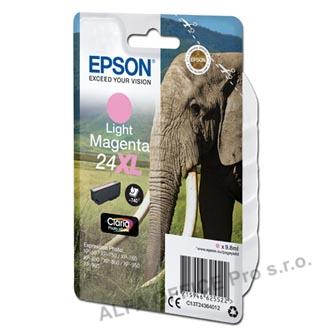 Epson originální ink C13T24364012, T2436, 24XL, light magenta, 9,8ml, Epson