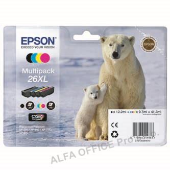 Epson originální ink C13T26364010, T263640, 26XL, CMYK, 3x9,7/12,2ml, Epson Expression Pre