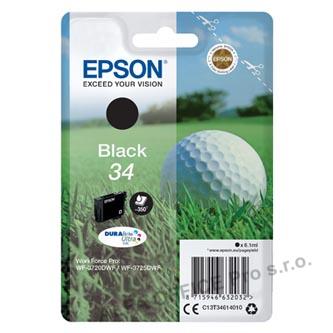Epson originální ink C13T34614010, T346140, black, 6.1ml, Epson WF-3720DWF, 3725DWF