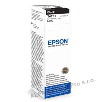 Epson originální ink C13T67314A, black, 70ml, Epson L800