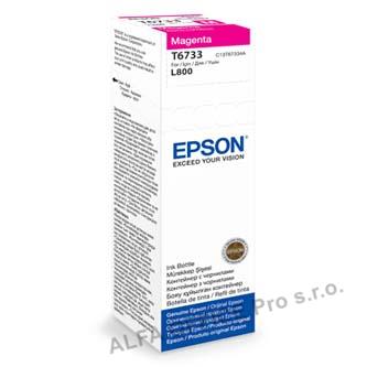 Epson originální ink C13T67334A, magenta, 70ml, Epson L800