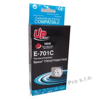 Uprint kompatibilní ink s C13T70124010, cyan, 3200str., 36ml, E-701C, Epson WorkForce Pro 
