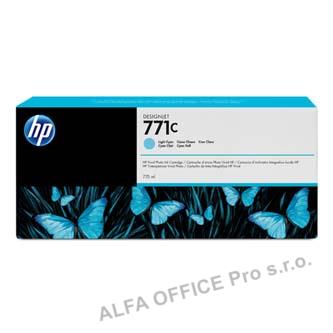 HP originální ink B6Y12A, HP 771C, light cyan, 775ml, HP Designjet Z6200, Z6600, Z6800
