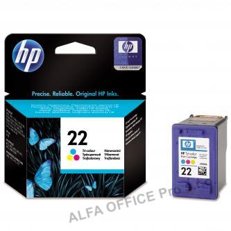 HP originální ink C9352AE, HP 22, color, 138str., 5ml, HP PSC-1410, DeskJet F380, D2300, O
