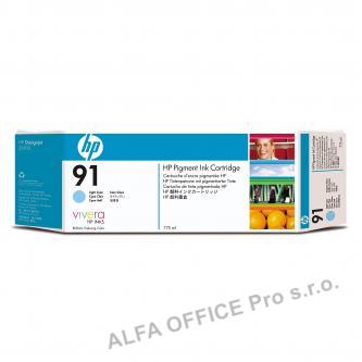 HP originální ink C9470A, HP 91, light cyan, 775ml, HP Designjet Z6100