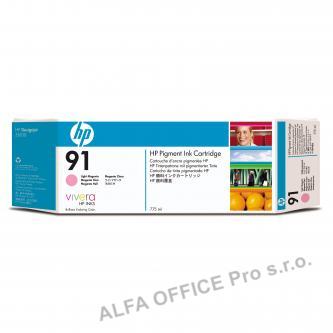 HP originální ink C9471A, HP 91, light magenta, 775ml, HP Designjet Z6100