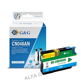  G&G kompatibilní ink s CN046AE, cyan, 1500str., NP-H-0951XLC(HP950XL, pro HP Off 