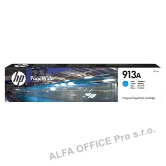 HP originální ink F6T77AE, HP 913A, cyan, 3000str., 37ml, high capacity, HP PageWide 325,
