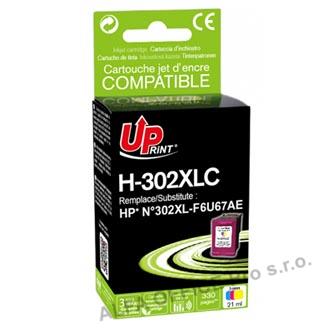 UPrint kompatibilní ink s F6U67AE, F6U67AE, HP 302XL, color, 400str., 18ml, H-302XLCL, pro