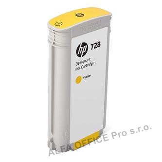 HP originální ink F9J65A, HP 728, yellow, 130ml, HP DesignJet T730, DesignJet T830, Design