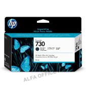 HP originální ink P2V65A, HP 730, matte black, 130ml, HP