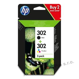 HP originální ink X4D37AE, HP 302, black/tri-colour, 190 black, 165 tri-colourstr., HP HP
