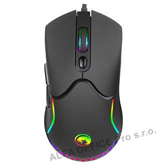 Marvo Myš M359, 3200DPI, optika, 7tl., drátová USB, černá, herní