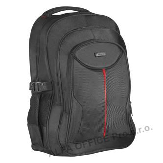 Batoh na notebook 15,6", Carbon, černý z polyesteru, nepromokavé dno a bočn