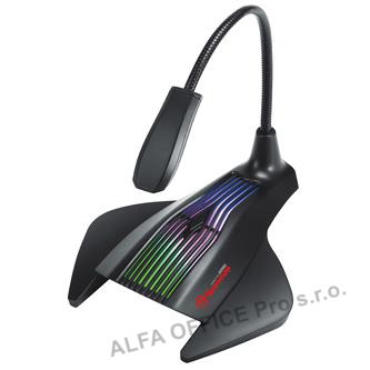 Marvo, herní mikrofon MIC-01, mikrofon, bez regulace hlasitosti, černý, RGB pods