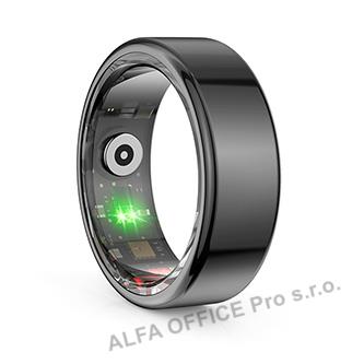 Smart RING černý, měření tlaku, srdeč. tepu, monitoring spánku, 9, Powerton