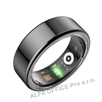 Smart RING černý, měření tlaku, srdeč. tepu, monitoring spánku, 8