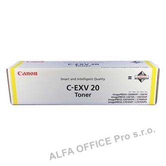 Canon originální toner CEXV20, yellow, 35000str., 0439B002, Canon iP-C7000VP