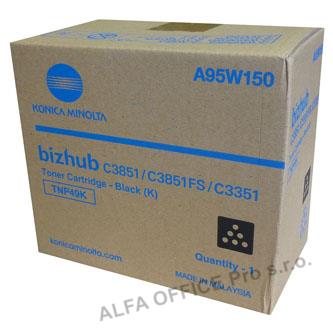 Konica Minolta originální toner A95W150, black, 13000str., TNP-49K, Konica Minolta Bizhub