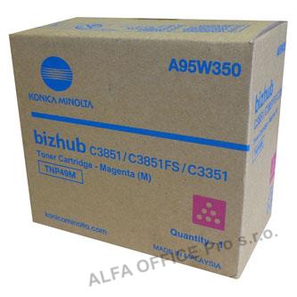 Konica Minolta originální toner A95W350, magenta, 12000str., TNP-49M, Konica Minolta Bizhu