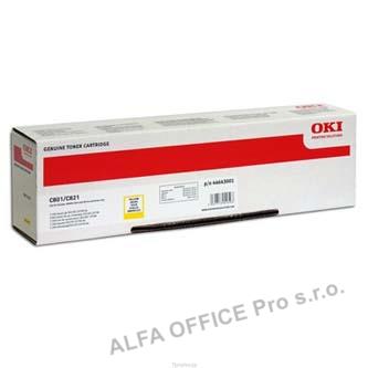 OKI originální toner 44643001, yellow, 7000str., OKI C801, C821