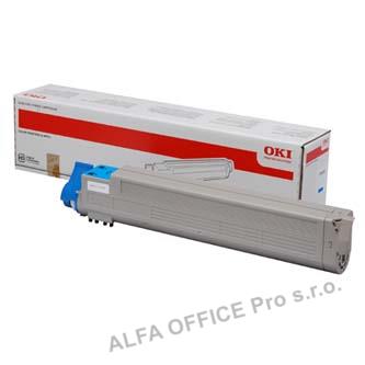 OKI originální toner 43837131, cyan, 22000str., OKI C9655
