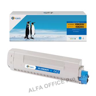  OKI kompatibilní toner 45862839, cyan, 7300str., NKI MC853, MC873, N 