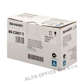 Sharp originální toner MX-C30GTC, cyan, 6000str.