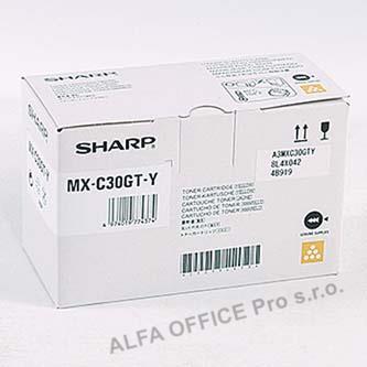 Sharp originální toner MX-C30GTY, yellow, 6000str.