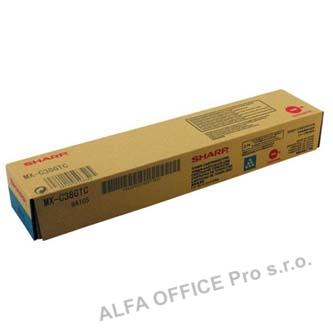 Sharp originální toner MX-C38GTC, cyan, 10000str., Sharp MXC 310, 311, 380, 381