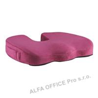 Podsedák, pod hýždě, ergonomický, vínově červený, paměťová pěna, Powerton