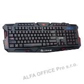 Marvo K636, Klávesnice herní, podsvícená typ drátová (USB), černá, US 
