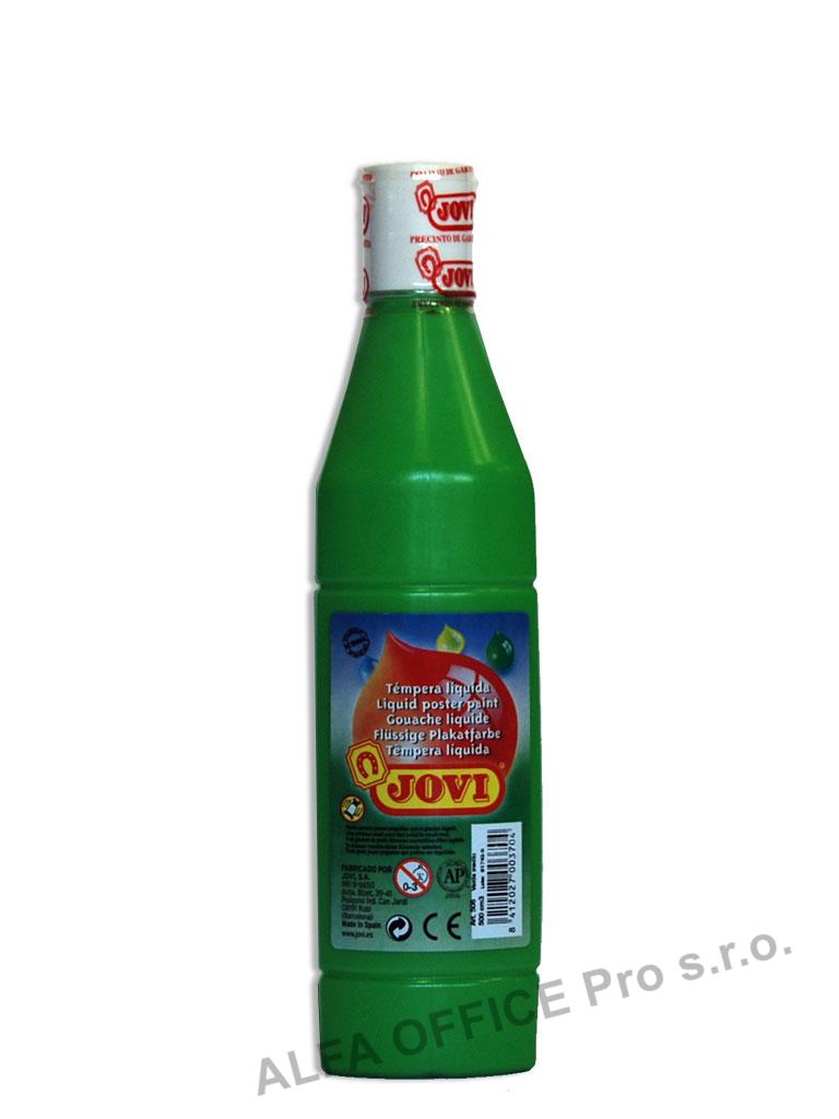 Tekuté temperové barvy JOVI PREMIUM v lahvi - 500 ml / sv.zelená