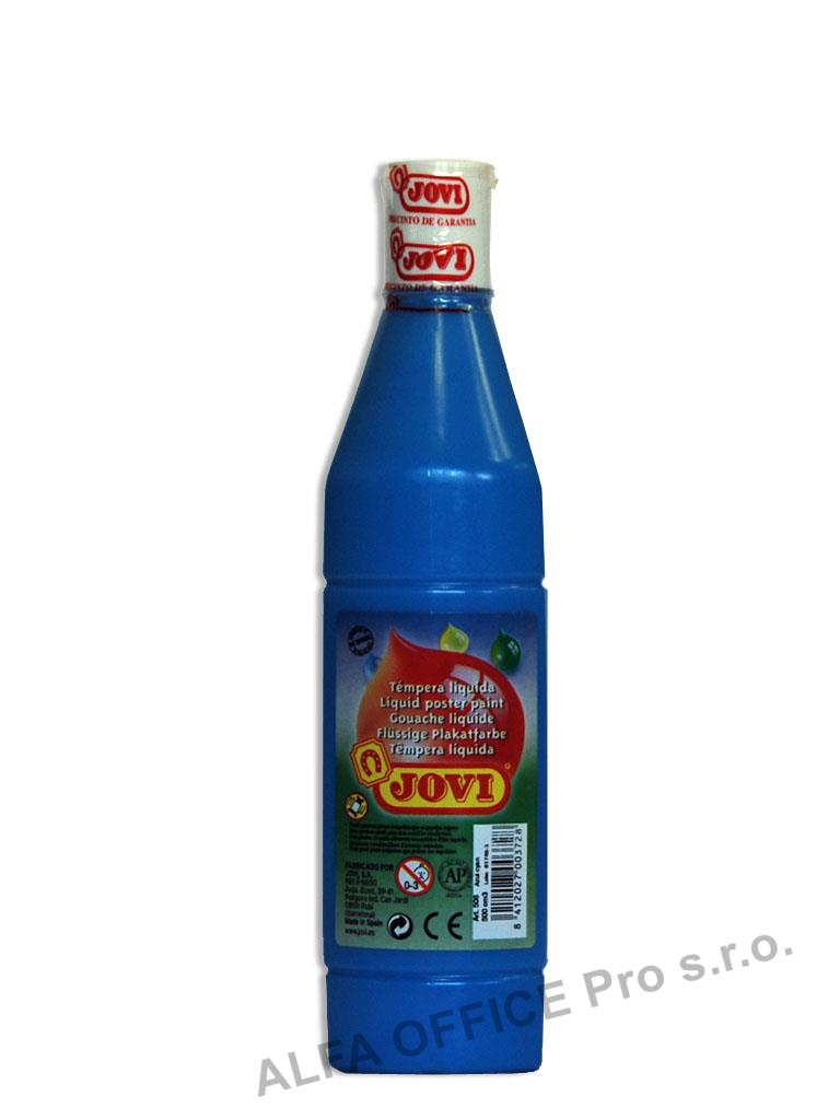 Tekuté temperové barvy JOVI PREMIUM v lahvi - 500 ml / sv.modrá